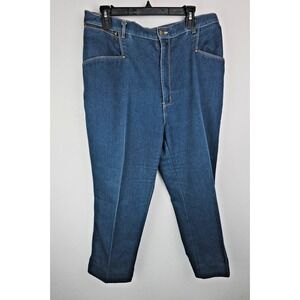 VINTAGE Gitano Jeans Men 36 Dark Blue Wash Regular‎ Straight Denim Pants 36